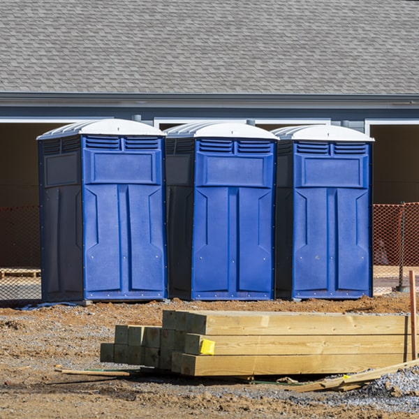 how do you dispose of waste after the portable restrooms have been emptied in Stevenson Ranch
